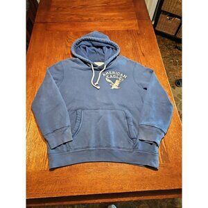 American Eagle Hoodie medium navy blue Classic Fit Vintage (A826)